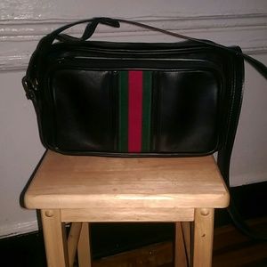 Authentic Gucci Web Shoulder Bag
